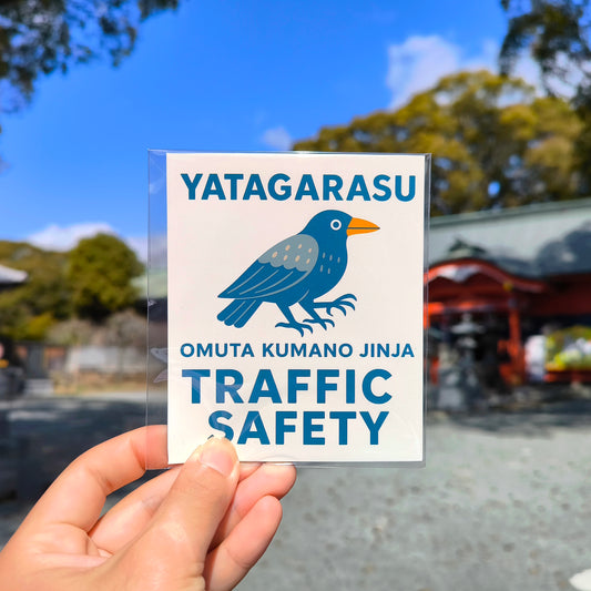 Traffic Safety Yatagarasu Magnet Sticker Amulet