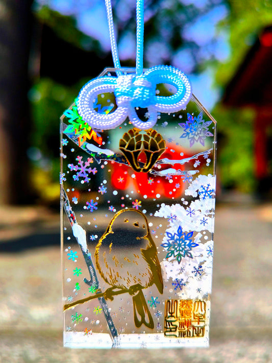 Long-tailed tit happiness charm